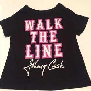 NEW Toddler Johnny Cash “Walk the Line” T Shirt
